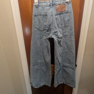 SHEIN Light Blue Flare & Wide Leg Jeans